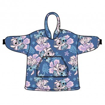 Disney Lilo és Stitch, A csillagkutya Hibiscus belebújós plüss polár takaró, poncsó 7-14 év Disney Lilo és Stitch, A csillagkutya Hibiscus belebújós plüss polár takaró, poncsó 7-14 év