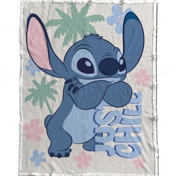 Disney Lilo és Stitch, A csillagkutya Just Chill sherpa takaró 130x170cm Disney Lilo és Stitch, A csillagkutya Just Chill sherpa takaró 130x170cm