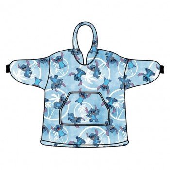 Disney Lilo és Stitch, A csillagkutya Light Blue felnőtt belebújós plüss polár takaró, poncsó Disney Lilo és Stitch, A csillagkutya Light Blue felnőtt belebújós plüss polár takaró, poncsó
