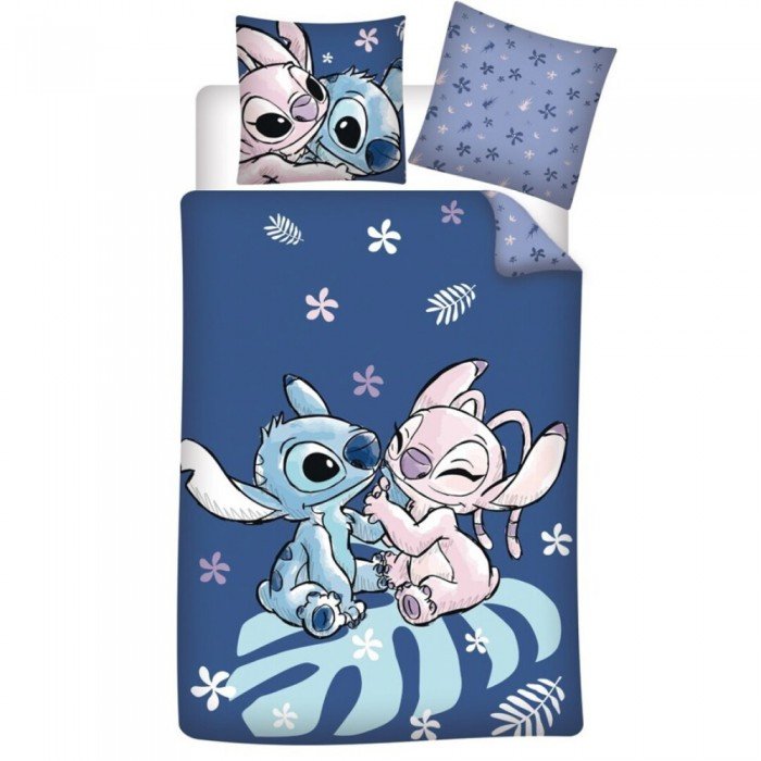 Disney Lilo és Stitch, A csillagkutya Love ágyneműhuzat 140×200cm, 65x65 cm