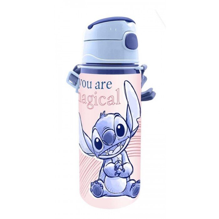 Disney Lilo és Stitch, A csillagkutya alumínium kulacs akasztóval 600 ml