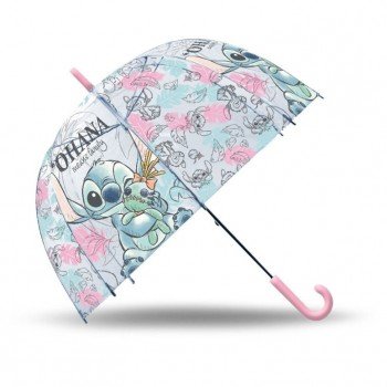 Disney Lilo és Stitch, A csillagkutya Ohana gyerek átlátszó esernyő Ø70 cm Disney Lilo és Stitch, A csillagkutya Ohana gyerek átlátszó esernyő Ø70 cm