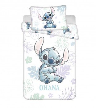 Disney Lilo és Stitch, A csillagkutya Ohana White gyerek ágyneműhuzat 100×135 cm, 40×60 cm Disney Lilo és Stitch, A csillagkutya Ohana White gyerek ágyneműhuzat 100×135 cm, 40×60 cm