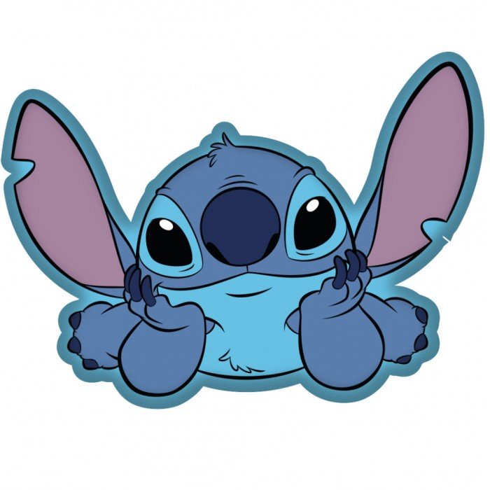 Disney Lilo és Stitch, A csillagkutya On The Belly formapárna, díszpárna 35 cm