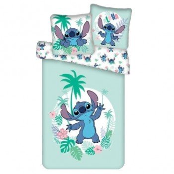 Disney Lilo és Stitch, A csillagkutya Palm ágyneműhuzat 140×200cm, 65×65 cm Disney Lilo és Stitch, A csillagkutya Palm ágyneműhuzat 140×200cm, 65×65 cm