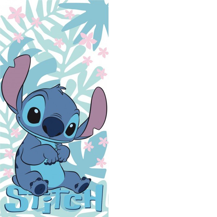 Disney Lilo és Stitch, A csillagkutya Palm Leaves fürdőlepedő, strand törölköző 70x140cm