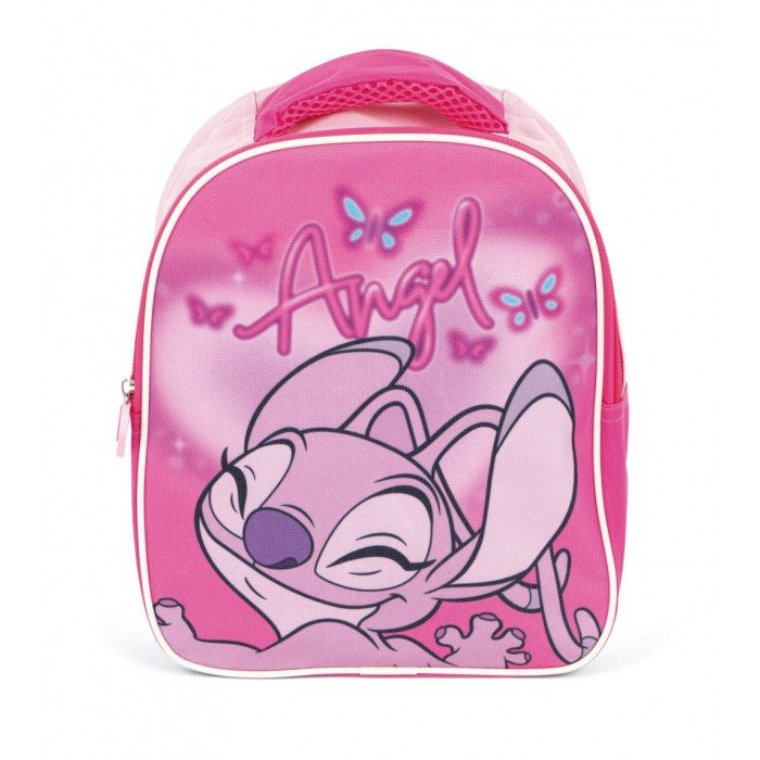 Disney Lilo és Stitch, A csillagkutya Pink Angel hátizsák, táska 24 cm