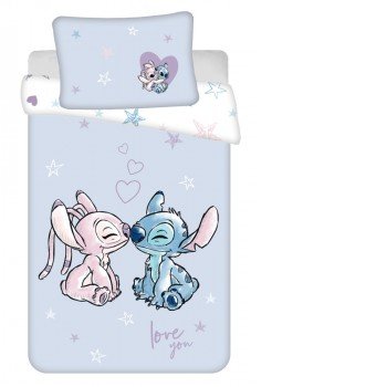 Disney Lilo és Stitch, A csillagkutya Purple gyerek ágyneműhuzat 100×135 cm, 40×60 cm Disney Lilo és Stitch, A csillagkutya Purple gyerek ágyneműhuzat 100×135 cm, 40×60 cm