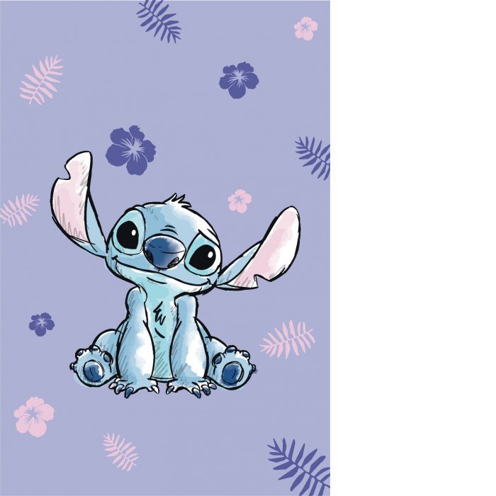 Disney Lilo és Stitch, A csillagkutya Purple mikroflanel takaró 100x150cm