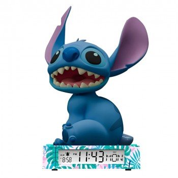 Disney Lilo és Stitch, A csillagkutya Smile 3D éjszakai lámpa és ébresztőóra Disney Lilo és Stitch, A csillagkutya Smile 3D éjszakai lámpa és ébresztőóra