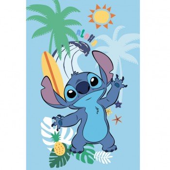 Disney Lilo és Stitch, A csillagkutya Summer polár takaró 100x150cm Disney Lilo és Stitch, A csillagkutya Summer polár takaró 100x150cm