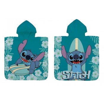 Disney Lilo és Stitch, A csillagkutya Surf strand törölköző poncsó 60x120 cm Disney Lilo és Stitch, A csillagkutya Surf strand törölköző poncsó 60x120 cm