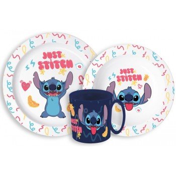 Disney Lilo és Stitch Palms étkészlet, micro műanyag szett bögrével 265 ml Disney Lilo és Stitch Palms étkészlet, micro műanyag szett bögrével 265 ml