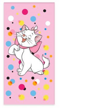 Disney Marie cica Bubbles fürdőlepedő, strand törölköző 60x120cm Disney Marie cica Bubbles fürdőlepedő, strand törölköző 60x120cm