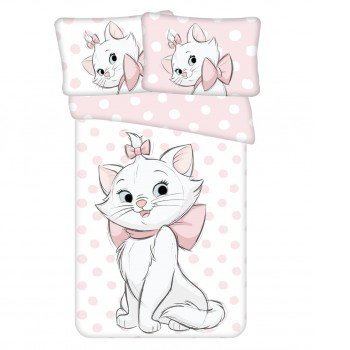 Disney Marie cica Dots gyerek ágyneműhuzat 100×135 cm, 40×60 cm Disney Marie cica Dots gyerek ágyneműhuzat 100×135 cm, 40×60 cm