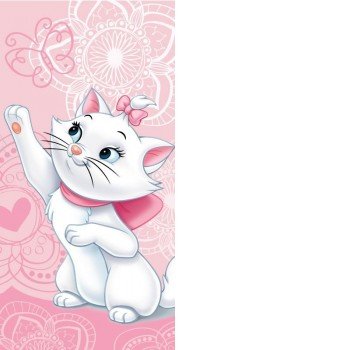 Disney Marie Cica fürdőlepedő, strand törölköző 70x140cm Disney Marie Cica fürdőlepedő, strand törölköző 70x140cm