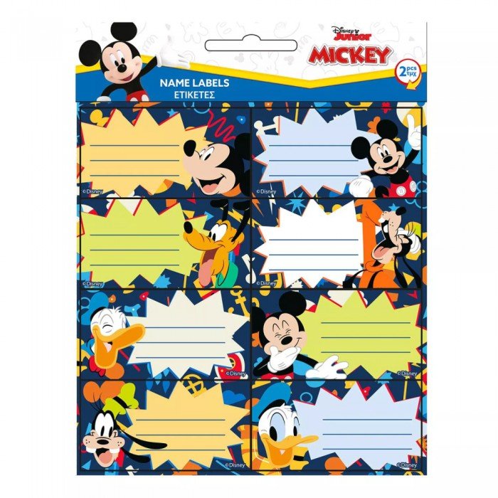 Disney Mickey Friends füzetcímke 16 db-os