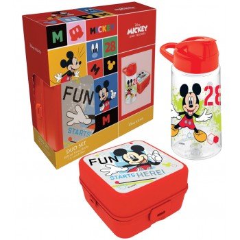 Disney Mickey Fun szendvicsdoboz + műanyag kulacs szett Disney Mickey Fun szendvicsdoboz + műanyag kulacs szett