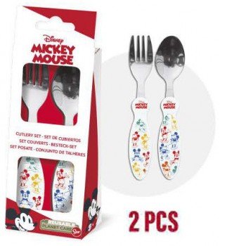 Disney Mickey fém evőeszköz készlet - 2 darabos
