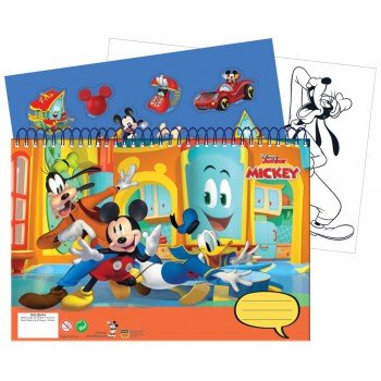 Disney Mickey Fun Times A/4 spirál vázlatfüzet 40 lapos matricával Disney Mickey Fun Times A/4 spirál vázlatfüzet 40 lapos matricával