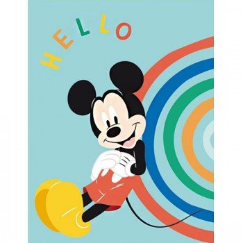 Disney Mickey Hello polár takaró 100x140cm Disney Mickey Hello polár takaró 100x140cm