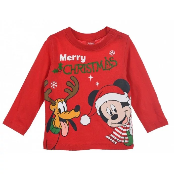 Disney Mickey karácsony baba póló, felső 6 hó Disney Mickey karácsony baba póló, felső 6 hó