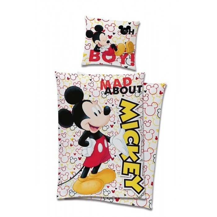 Disney Mickey Mad ágyneműhuzat 140×200cm, 70x90 cm