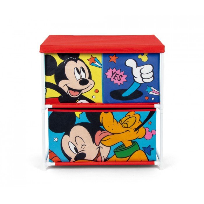 Disney Mickey, Pluto játéktároló állvány 3 rekeszes 53x30x60 cm