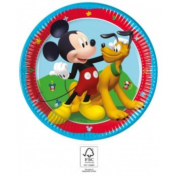 Disney Mickey Rock the House papírtányér 8 db-os 20 cm FSC Disney Mickey Rock the House papírtányér 8 db-os 20 cm FSC