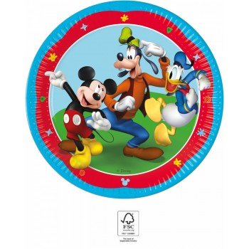 Disney Mickey Rock the House papírtányér 8 db-os 23 cm FSC Disney Mickey Rock the House papírtányér 8 db-os 23 cm FSC