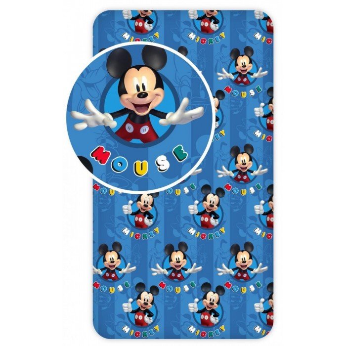 Disney Mickey Smile gumis lepedő 90*200 cm