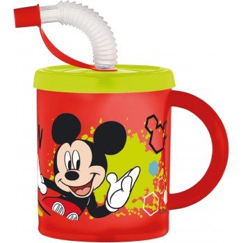 Disney Mickey szívószálas bögre, műanyag 210 ml Disney Mickey szívószálas bögre, műanyag 210 ml