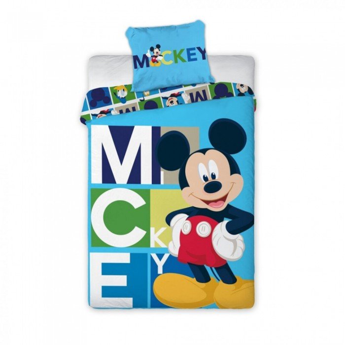 Disney Mickey Timeless Character ágyneműhuzat 140×200cm, 63×63 cm microfibre Disney Mickey Timeless Character ágyneműhuzat 140×200cm, 63×63 cm microfibre