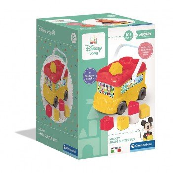 Disney Mickey Yellow formaválogató busz Clementoni Disney Mickey Yellow formaválogató busz Clementoni