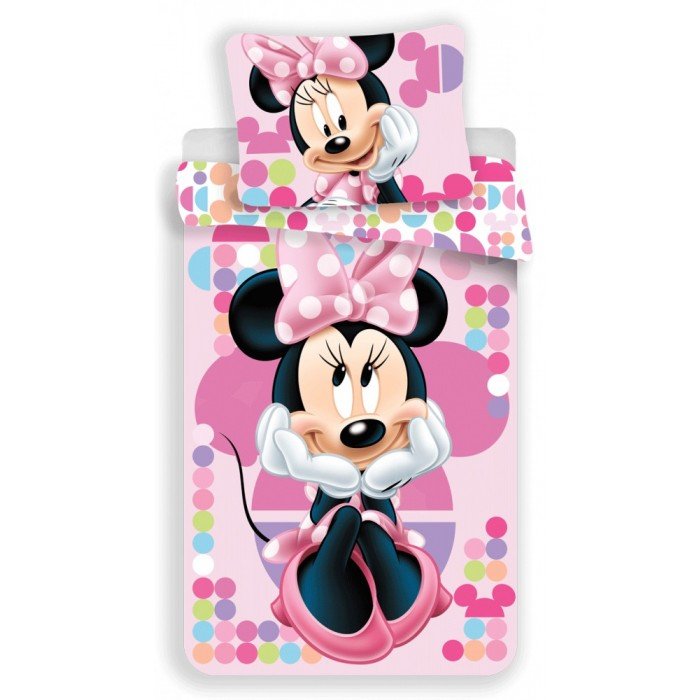 Disney Minnie ágyneműhuzat 140×200cm, 70×90 cm microfibre