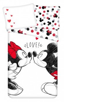 Disney Minnie, Mickey ágyneműhuzat 140×200cm, 70×90 cm Disney Minnie, Mickey ágyneműhuzat 140×200cm, 70×90 cm