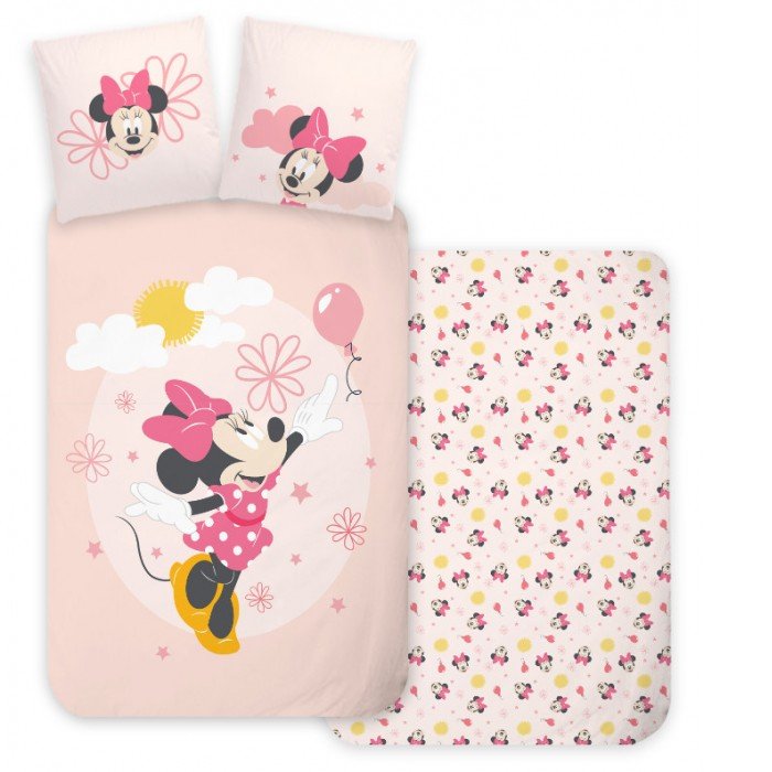 Disney Minnie Fly gyerek ágyneműhuzat 100×140 cm, 40×45 cm Disney Minnie Fly gyerek ágyneműhuzat 100×140 cm, 40×45 cm