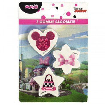 Disney Minnie forma radír szett 3 db-os Disney Minnie forma radír szett 3 db-os