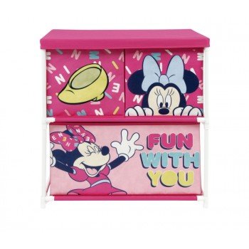 Disney Minnie Fun játéktároló állvány 3 rekeszes 53x30x60 cm