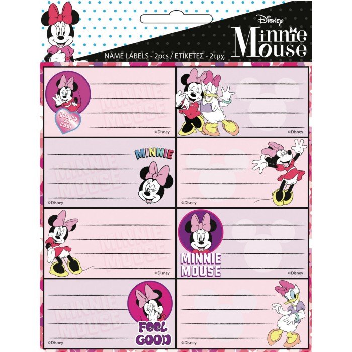 Disney Minnie füzetcímke 16 db-os