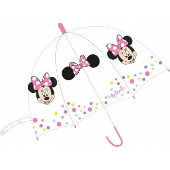 Disney Minnie Gyerek átlátszó félautomata esernyő Ø68 cm Disney Minnie Gyerek átlátszó félautomata esernyő Ø68 cm