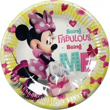 Disney Minnie Happy Papírtányér 8 db-os 19,5 cm Disney Minnie Happy Papírtányér 8 db-os 19,5 cm
