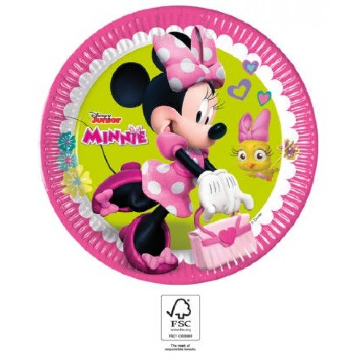 Disney Minnie Happy Helpers papírtányér 8 db-os 23 cm FSC