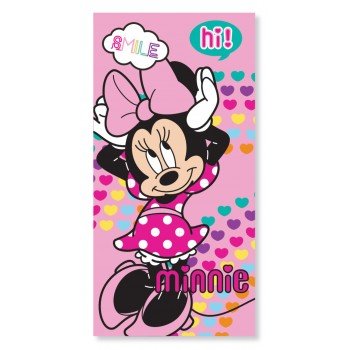 Disney Minnie Hearts fürdőlepedő, strand törölköző 70x137 cm (Fast Dry) Disney Minnie Hearts fürdőlepedő, strand törölköző 70x137 cm (Fast Dry)