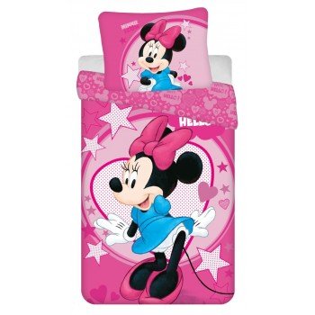 Disney Minnie Hello ágyneműhuzat 140×200cm, 70×90 cm microfibre Disney Minnie Hello ágyneműhuzat 140×200cm, 70×90 cm microfibre