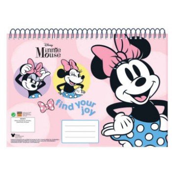 Disney Minnie Joy A/4 spirál vázlatfüzet 30 lapos Disney Minnie Joy A/4 spirál vázlatfüzet 30 lapos