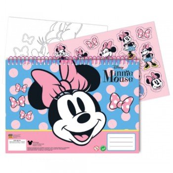 Disney Minnie Joy A/4 spirál vázlatfüzet 40 lapos matricával Disney Minnie Joy A/4 spirál vázlatfüzet 40 lapos matricával