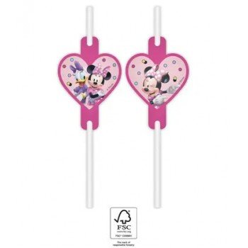 Disney Minnie Junior papír szívószál, 4 db-os szett FSC Disney Minnie Junior papír szívószál, 4 db-os szett FSC