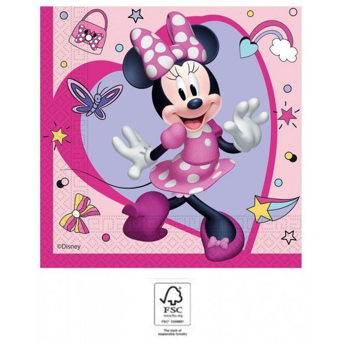 Disney Minnie Junior szalvéta 20 db-os 33x33 cm FSC