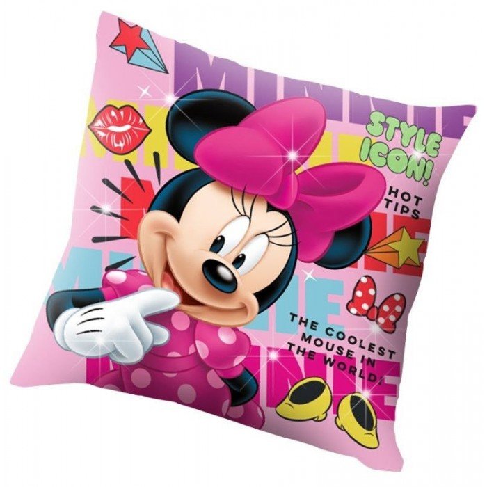 Disney Minnie LED világító párna, díszpárna 40*40 cm